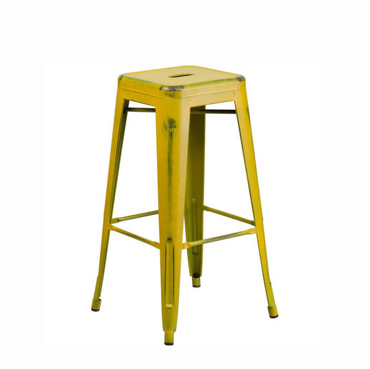 Fiora Backless Bar Stool Distressed