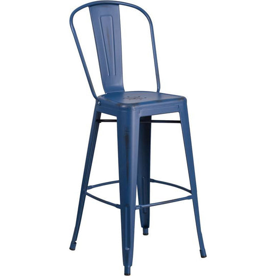 Fiora Bar Stool Distressed