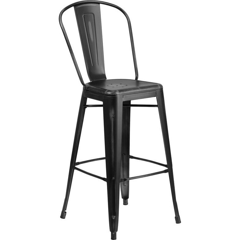 Fiora Bar Stool Distressed