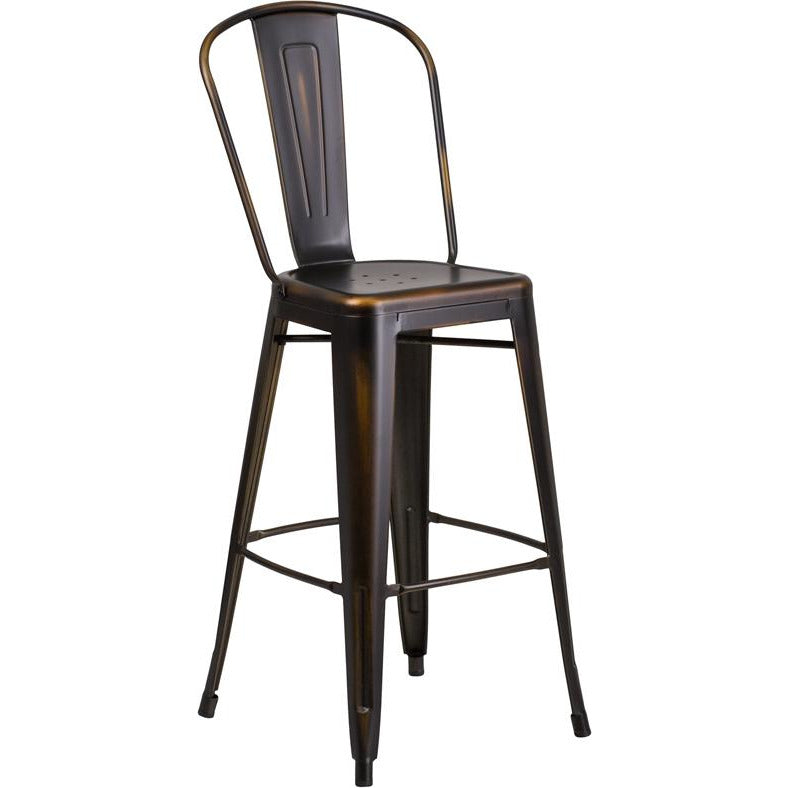 Fiora Bar Stool Distressed