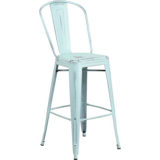 Fiora Bar Stool Distressed