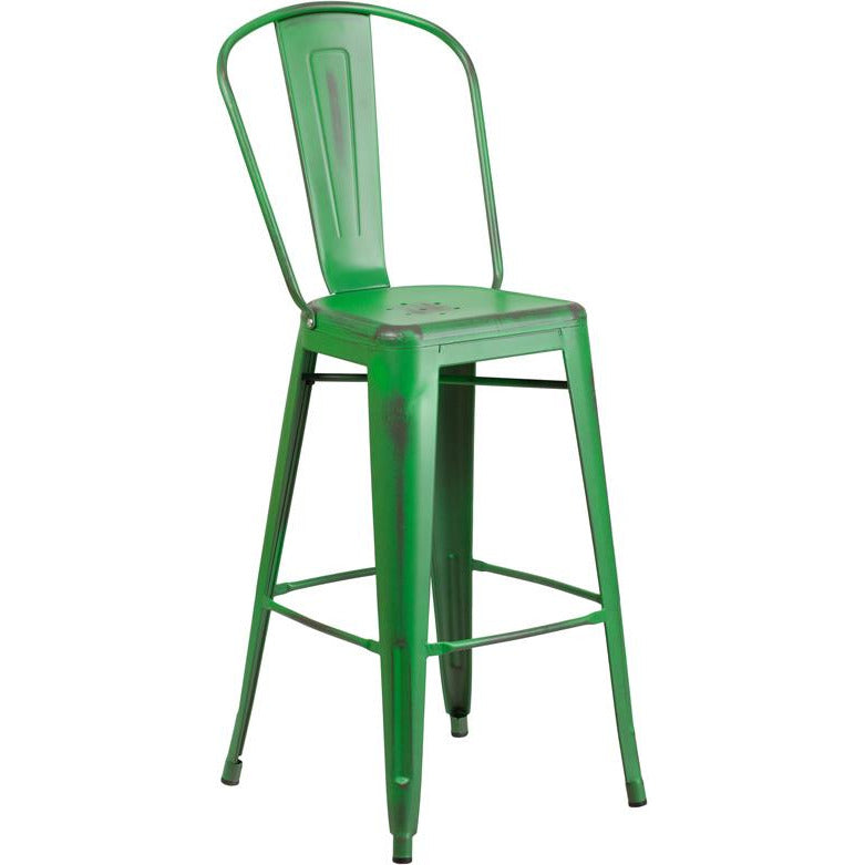 Fiora Bar Stool Distressed