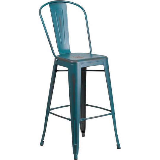 Fiora Bar Stool Distressed